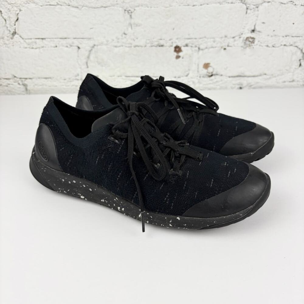 Chaco Scion Black Knit Laced Athletic Hiking Outdoor Running Sneakers Womans 9